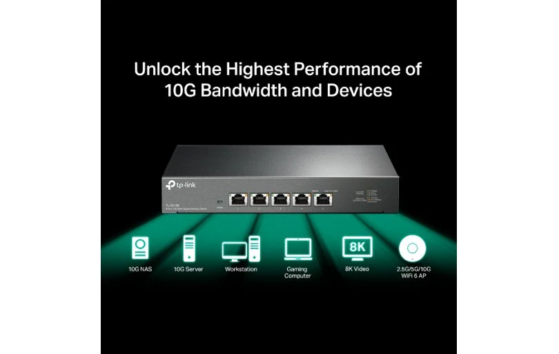TP-Link TL-SX105 5-Port 10G Desktop Switch - Image 5