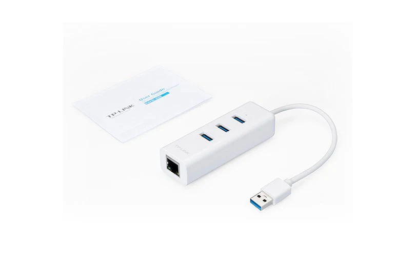 TP-Link UE330 USB 3.0 3-Port Hub Gigabit Ethernet Adapter - Image 3