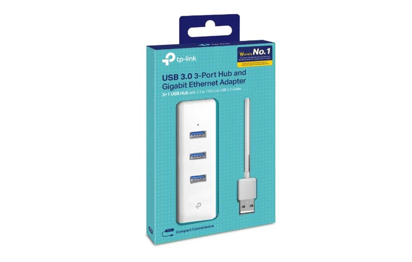 TP-Link UE330 USB 3.0 3-Port Hub Gigabit Ethernet Adapter - Image 4