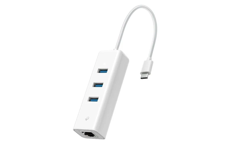 TP-Link UE330C USB-C 3-Port Hub Gigabit Ethernet Adapter - Image 2