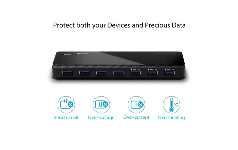 TP-Link UH700 USB 3.0 7-Port Hub 5Gbps - Image 4