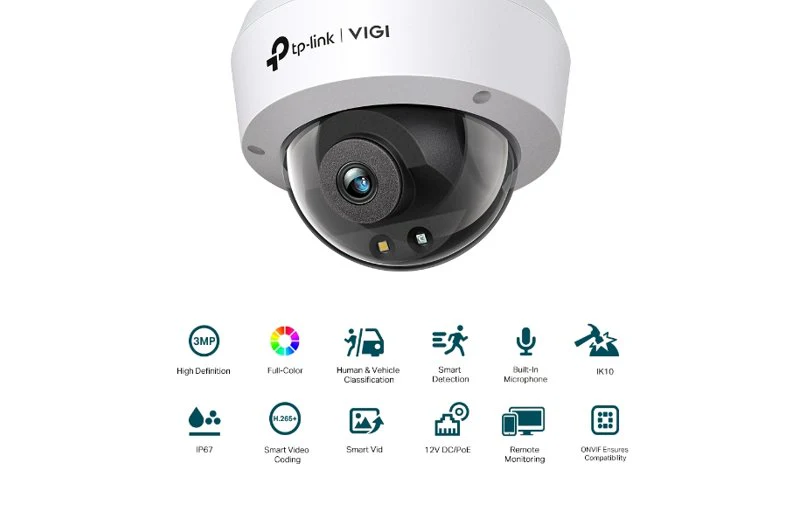 TP-Link VIGI C230 3MP Full-Color Dome Network Camera 2.8mm - Image 2