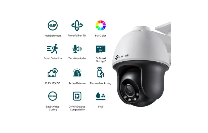 TP-Link VIGI C540 4MP Full-Color Pan/Tilt Network Camera 4mm - Image 2