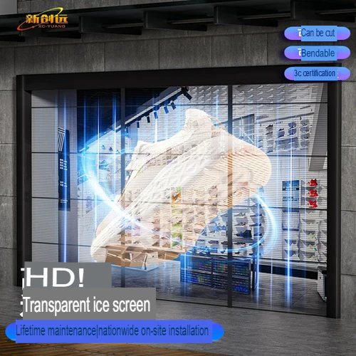 XCY-LED/TMP3.91 Transparent LED Film Screen for Window Displays – High Brightness - Image 6