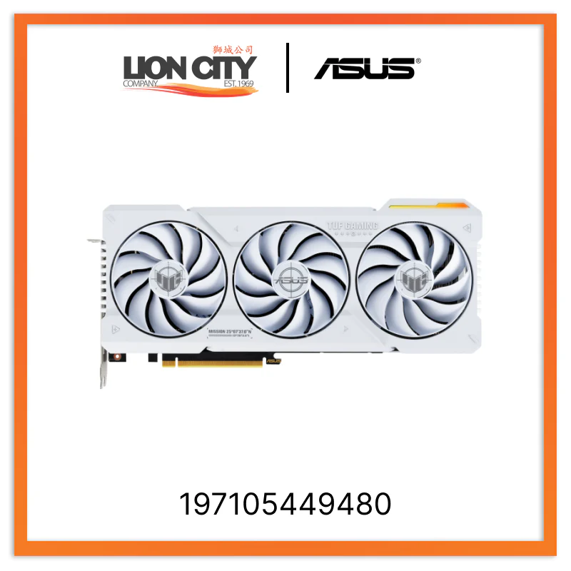 Asus TUF-RTX4070TIS-O16G-WHITE-GAMING 197105449480 Graphic Cards