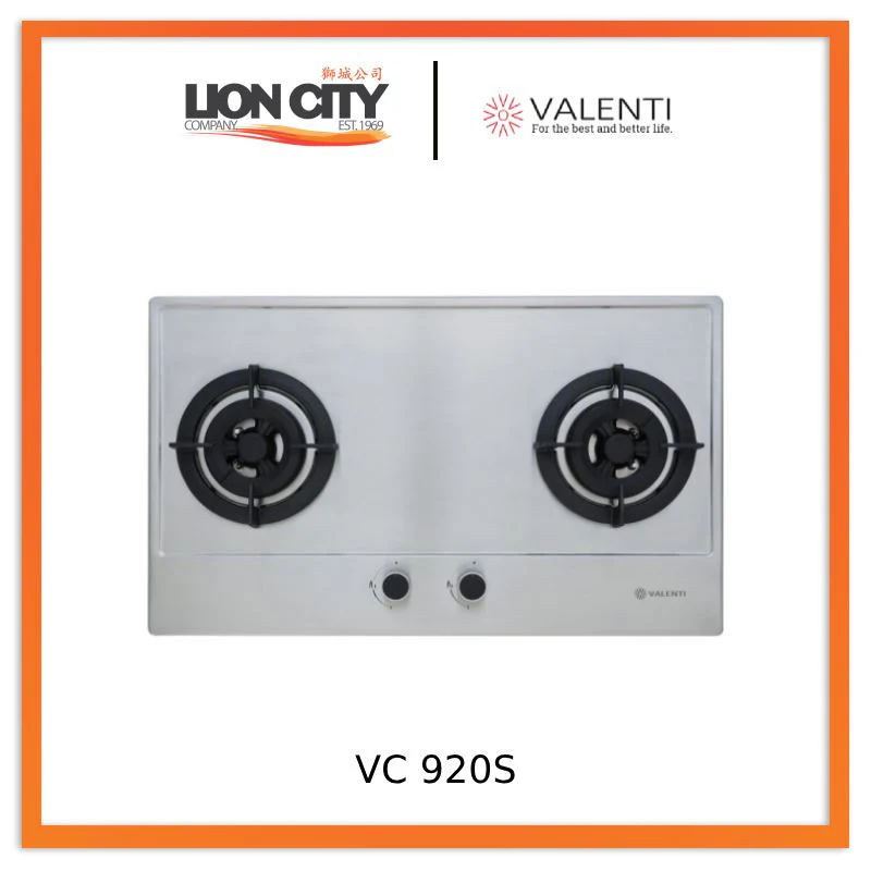 Valenti VC 920G/ VC 920S 860 mm Glass Built-in Hob (With Safety-Valve) VC920G/S - Image 2