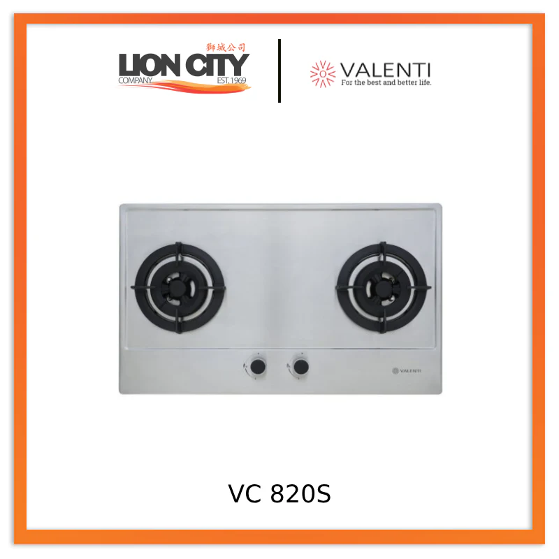 Valenti VC 820G/VC 820S 2 Burners Built-In Glass Hob LPG/TG - Image 2