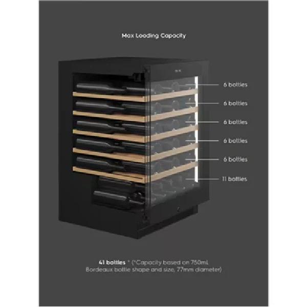 Vintec VWS820SCB-X Luxe Single Zone Wine Cabinet - Image 8