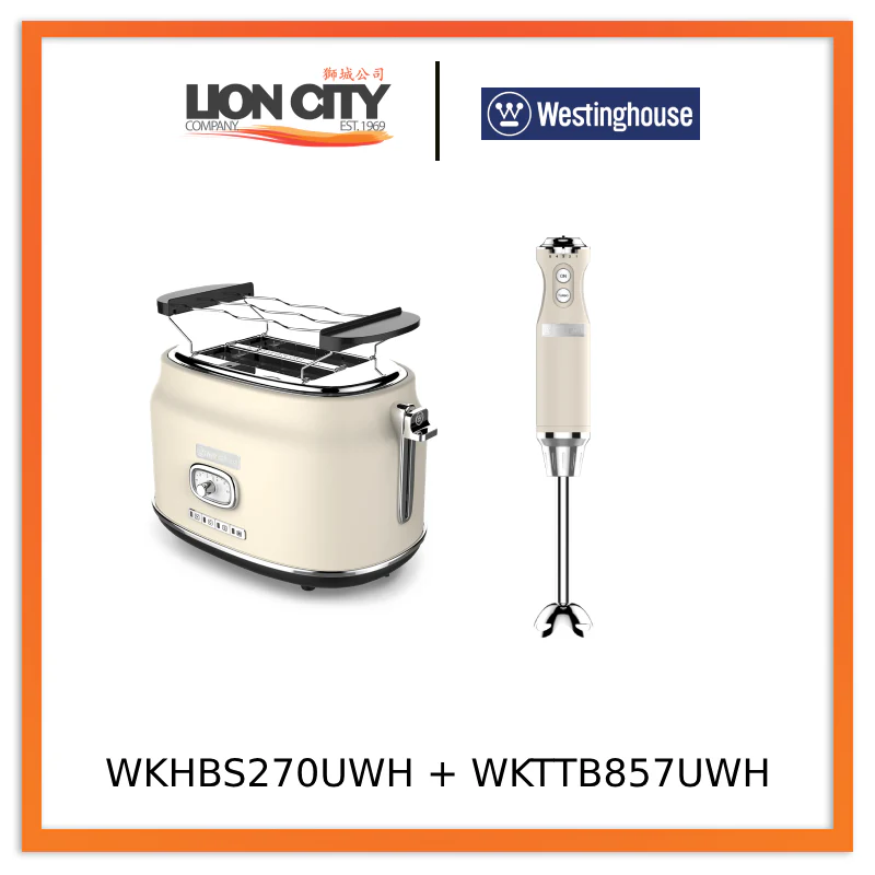 Westinghouse Retro Hand Blender + Retro 2-slice Toaster