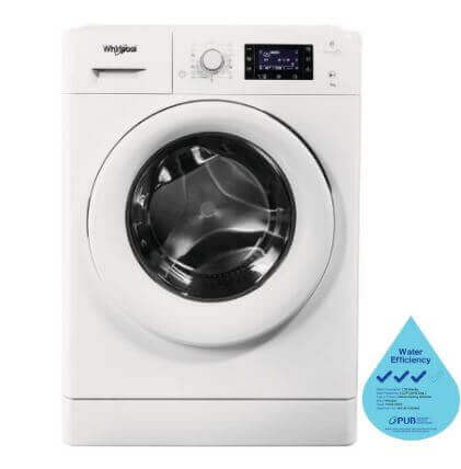 Whirlpool FWG91284W Front Load Washer (9KG) FreshCare 1200rpm - Image 2
