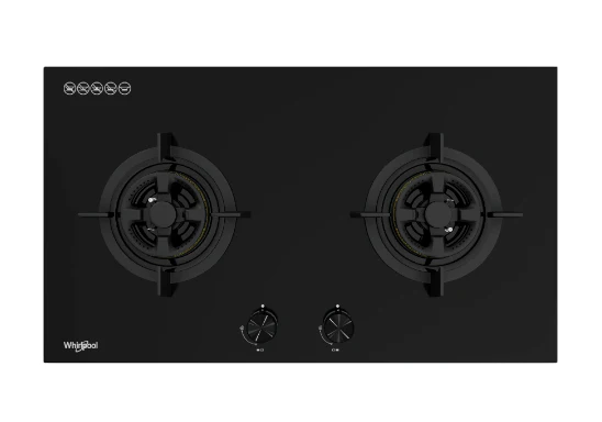 Whirlpool GWG7820TS 78cm 2-Burners Gas Hob (Town Gas) - Image 2