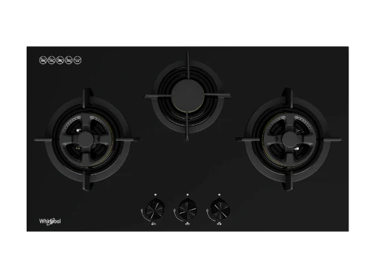 Whirlpool GWG7830LS 78cm 3-Burners Gas Hob (LPG) - Image 2