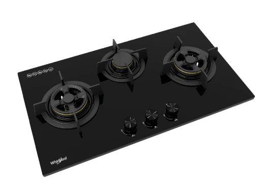 Whirlpool GWG7830LS 78cm 3-Burners Gas Hob (LPG) - Image 4