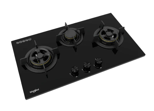 Whirlpool GWG7830TS 78cm 3-Burners Gas Hob (Town Gas) - Image 4
