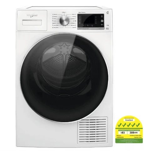 Whirlpool HWMB9002GW Freshcare+ 9kg Auto Clean Heat Pump Dryer - Image 2