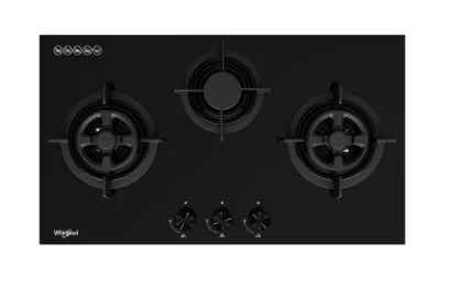 Whirlpool’s W7OM44S1PBLAUS 60cm 6TH SENSE Pyrolytic Oven + Whirlpool’s GWG8830TS 88cm 3-Burners Gas Hob (Town Gas) + Whirlpool’s WCO9FTS 90cm Compact Hood - Image 4