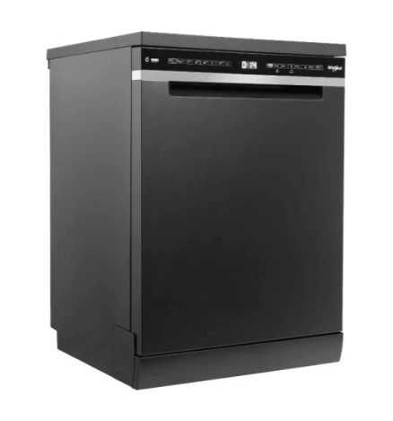 Whirlpool WDFS3L5PBSSG, Black, 60cm 15 Place Setting Free-standing Dishwasher - Image 3