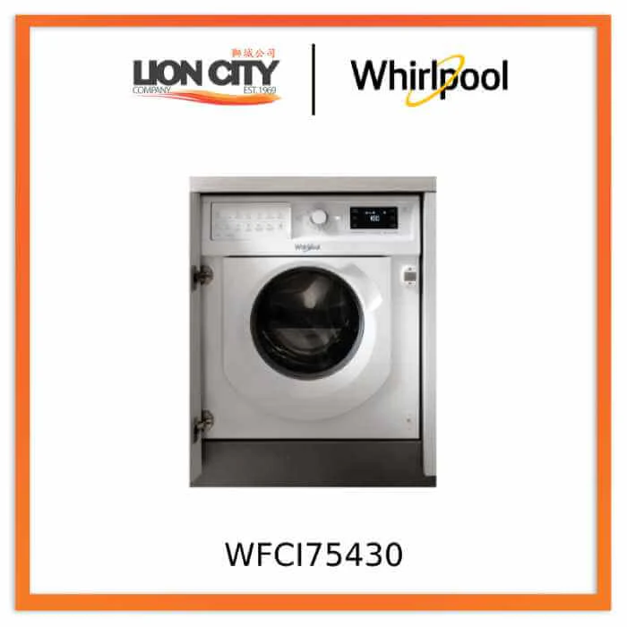 Whirlpool WFCI75430 Built-in FreshCare+ Washer-Dryer, 7/5KG