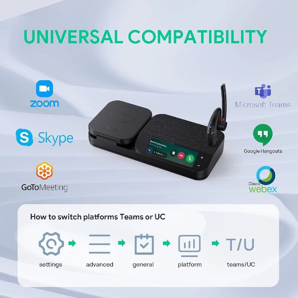Yealink BH71 Workstation Pro Mono Wireless Bluetooth Headset 1208654 - Image 3