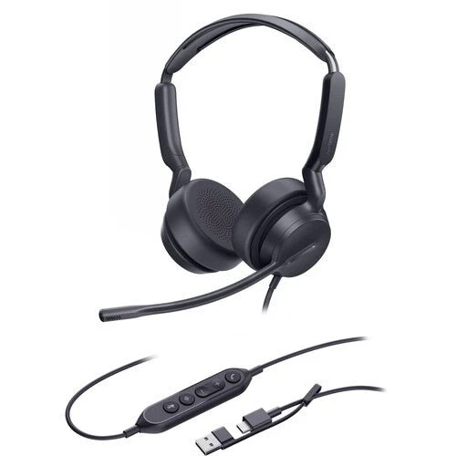 Yealink UH42 Dual UC Wired USB Headset USB-C/A Black - Image 2