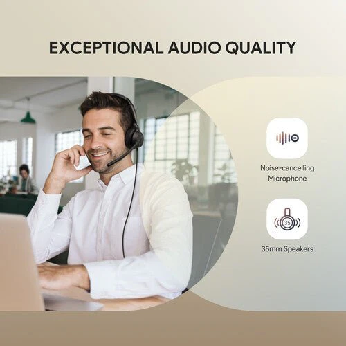 Yealink UH42 Dual UC Wired USB Headset USB-C/A Black - Image 6