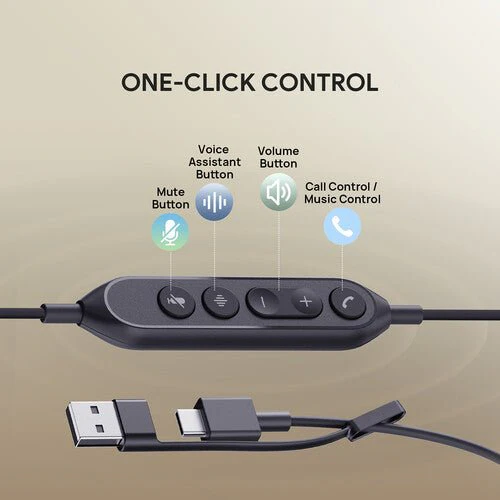 Yealink UH42 Dual UC Wired USB Headset USB-C/A Black - Image 8