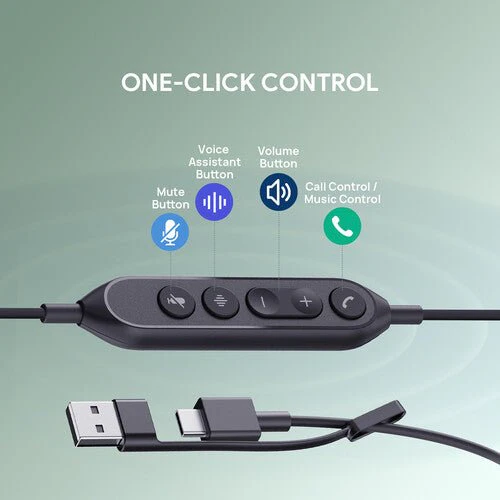 Yealink UH44 Dual Teams Wired USB Headset Black - Image 4
