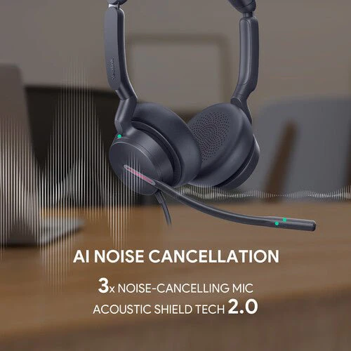 Yealink UH46 Dual Teams Wired Headset USB-C/A - Image 4