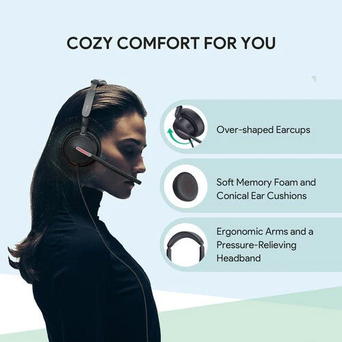 Yealink UH46 Dual Teams Wired Headset USB-C/A - Image 5