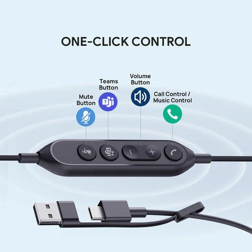 Yealink UH46 Dual Teams Wired Headset USB-C/A - Image 7