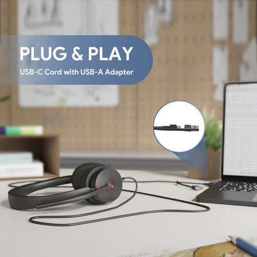 Yealink UH48 Dual Teams Wired Headset USB-C/A 1308151 - Image 7